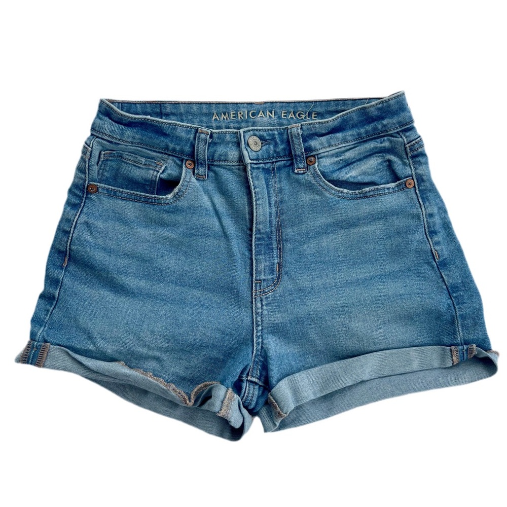American Eagle Outfitters Blue Jean Shorts High-Waisted